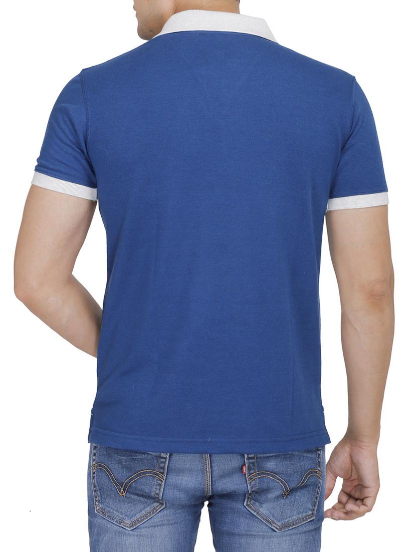dark blue cotton t-shirt - 14066157 - Zoom Image - 3