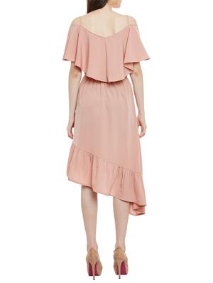 pink asymmetric dress - 14067153 - Standard Image - 3