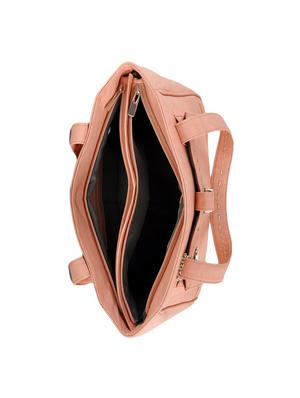 pink leatherette regular handbag - 14068568 - Standard Image - 3