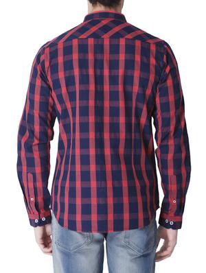 red cotton casual shirt - 14069800 - Standard Image - 3