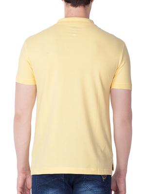 yellow cotton collared tshirt - 14070665 - Standard Image - 3