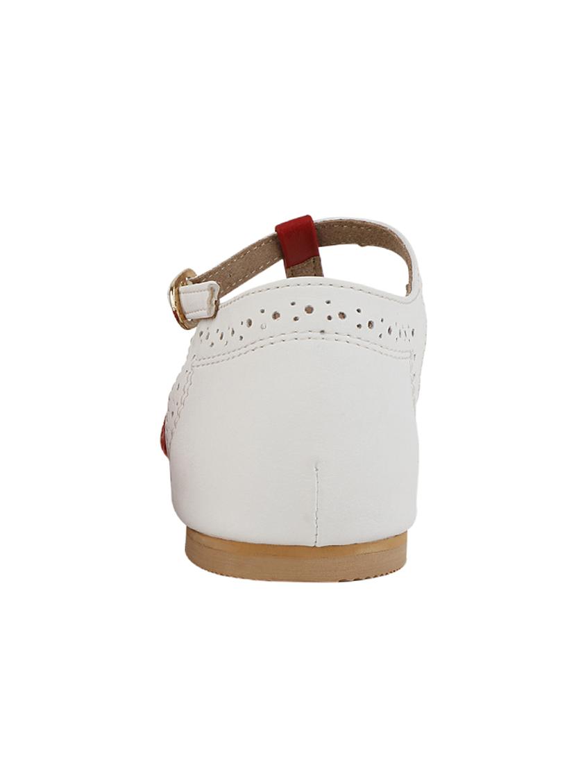 red faux leather ankle strap sandals - 14077037 - Zoom Image - 3