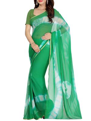 set of 2 multicolor chiffon saree with blouse - 14077616 - Standard Image - 3