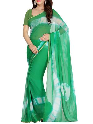 set of 2 multicolor chiffon saree with blouse - 14077617 - Standard Image - 3