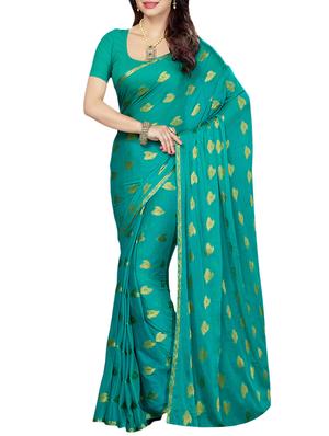 set of 2 multicolor chiffon saree with blouse - 14077781 - Standard Image - 3