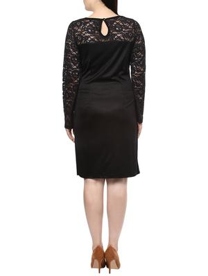 black lace plus dress - 14081038 - Standard Image - 3
