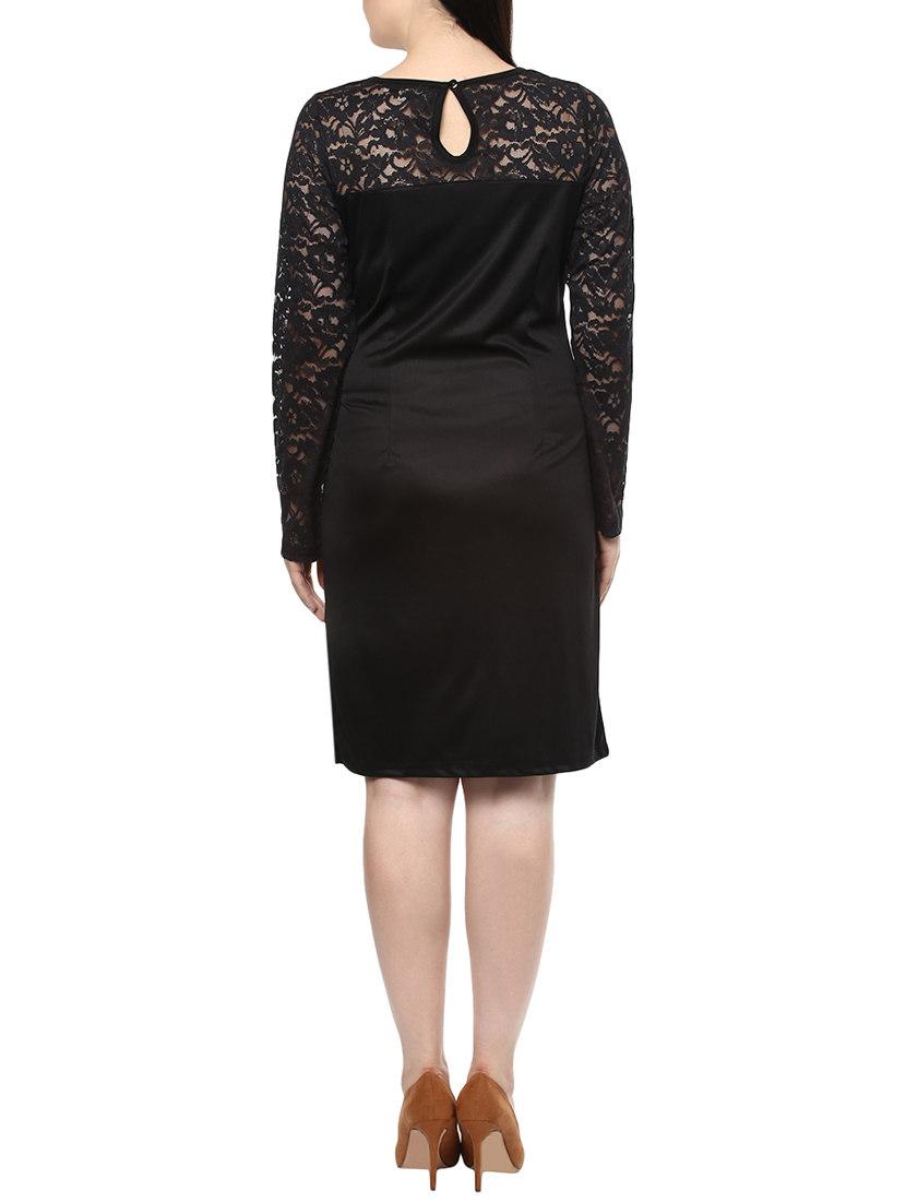 black lace plus dress - 14081038 - Zoom Image - 3