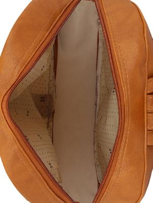tan leatherette fashion backpack - 14082325 - Standard Image - 3