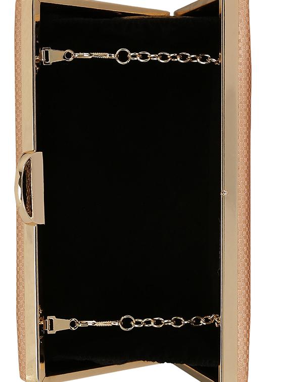pink metal box clutch - 14082341 - Zoom Image - 3