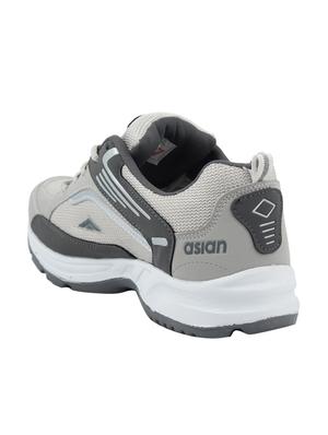 grey mesh lace up sport shoe - 14088151 - Standard Image - 3