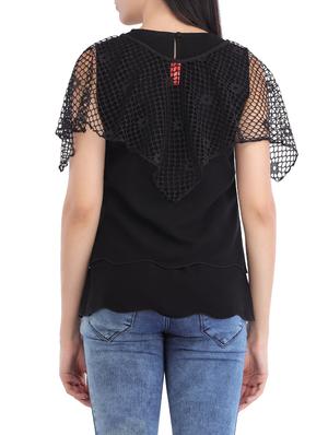 laced asymmetric cape - 14090992 - Standard Image - 3
