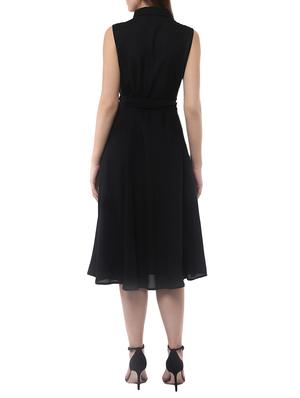 solid black poly blend dress - 14094284 - Standard Image - 3