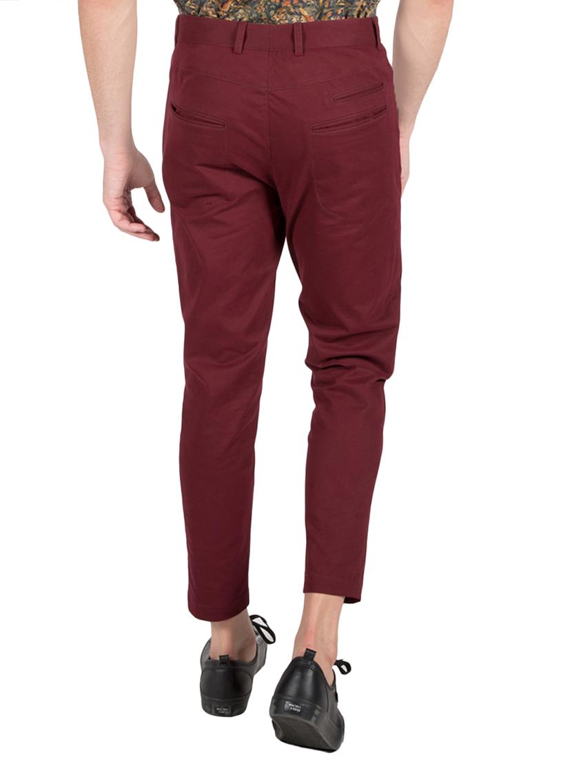 red cotton chinos - 14097711 - Zoom Image - 3