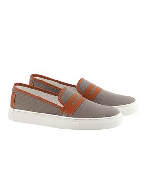 grey Canvas casual slipon - 14100880 - Standard Image - 3