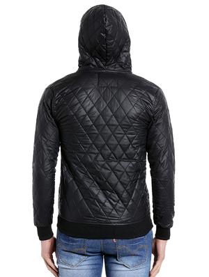 black cotton quilted jacket - 14104165 - Standard Image - 3