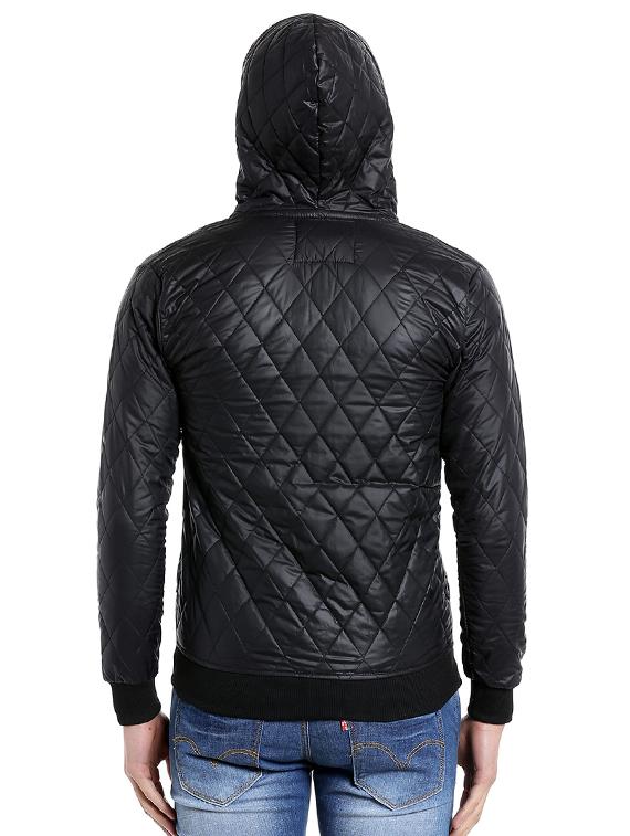 black cotton quilted jacket - 14104165 - Zoom Image - 3