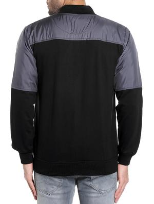 black cotton casual jacket - 14104171 - Standard Image - 3