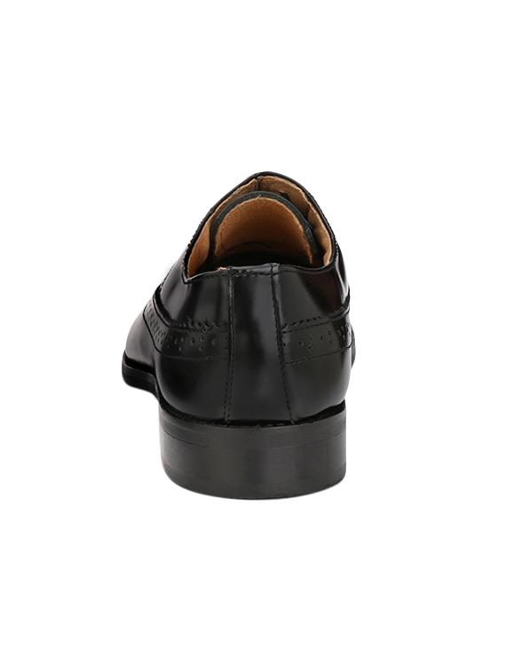 black Leather lace-up oxford - 14106328 - Zoom Image - 3