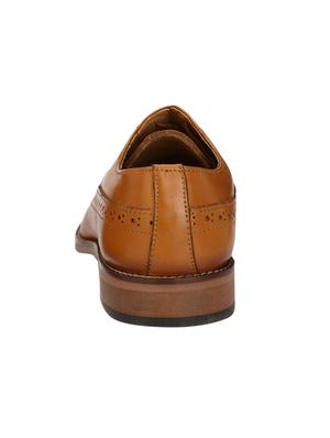 tan leather lace-up oxford - 14106335 - Standard Image - 3