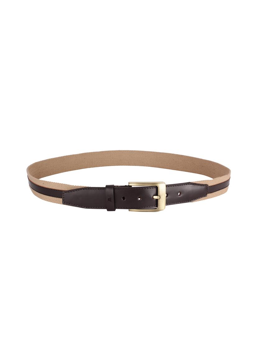 brown and beige leather belt - 14109140 - Zoom Image - 3