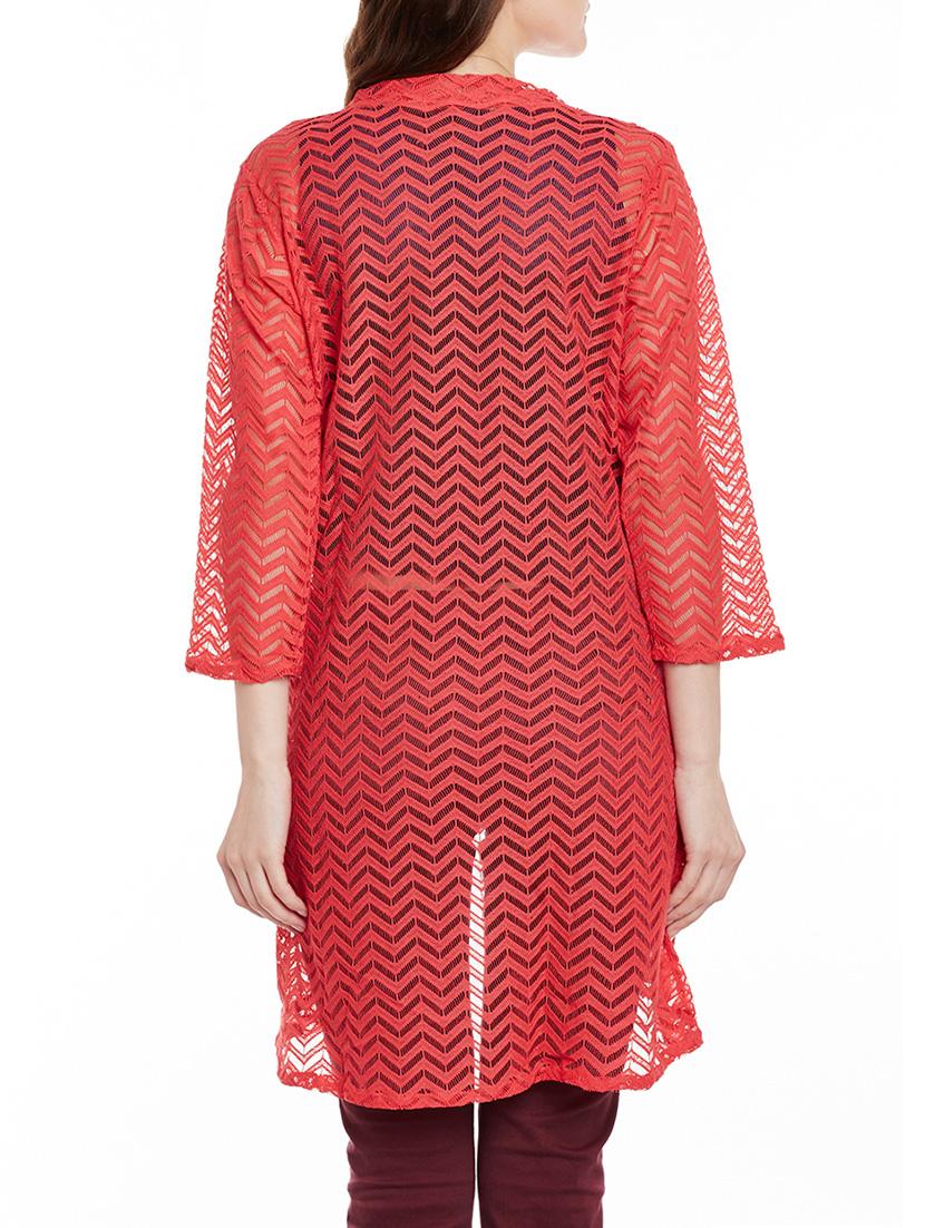 coral cotton regular shrug - 14110021 - Zoom Image - 3