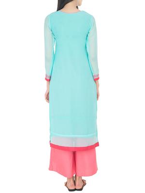 Embroidered straight kurta - 14115086 - Standard Image - 3