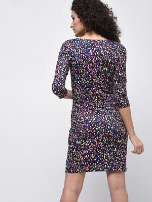 purple cotton blend dress - 14119290 - Standard Image - 3