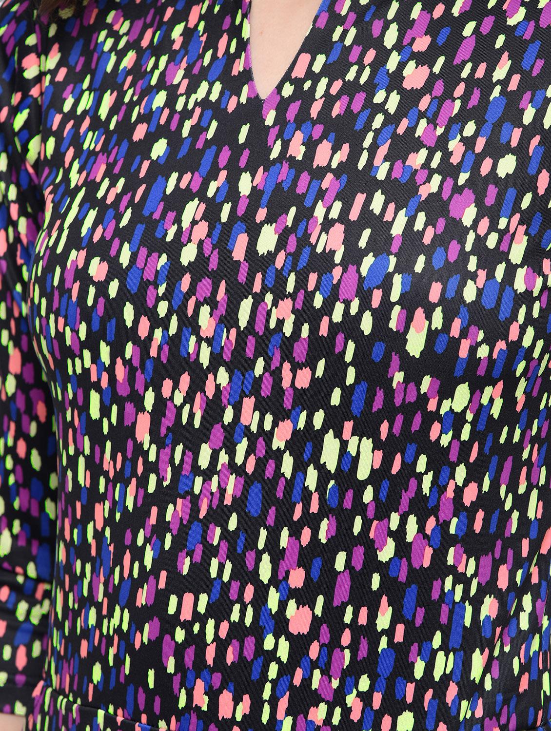 purple cotton blend dress - 14119290 - Zoom Image - 6
