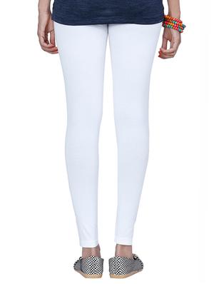white cotton leggings - 14122184 - Standard Image - 3