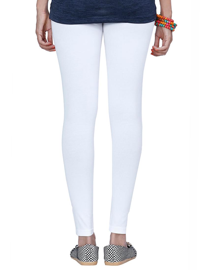 white cotton leggings - 14122184 - Zoom Image - 3