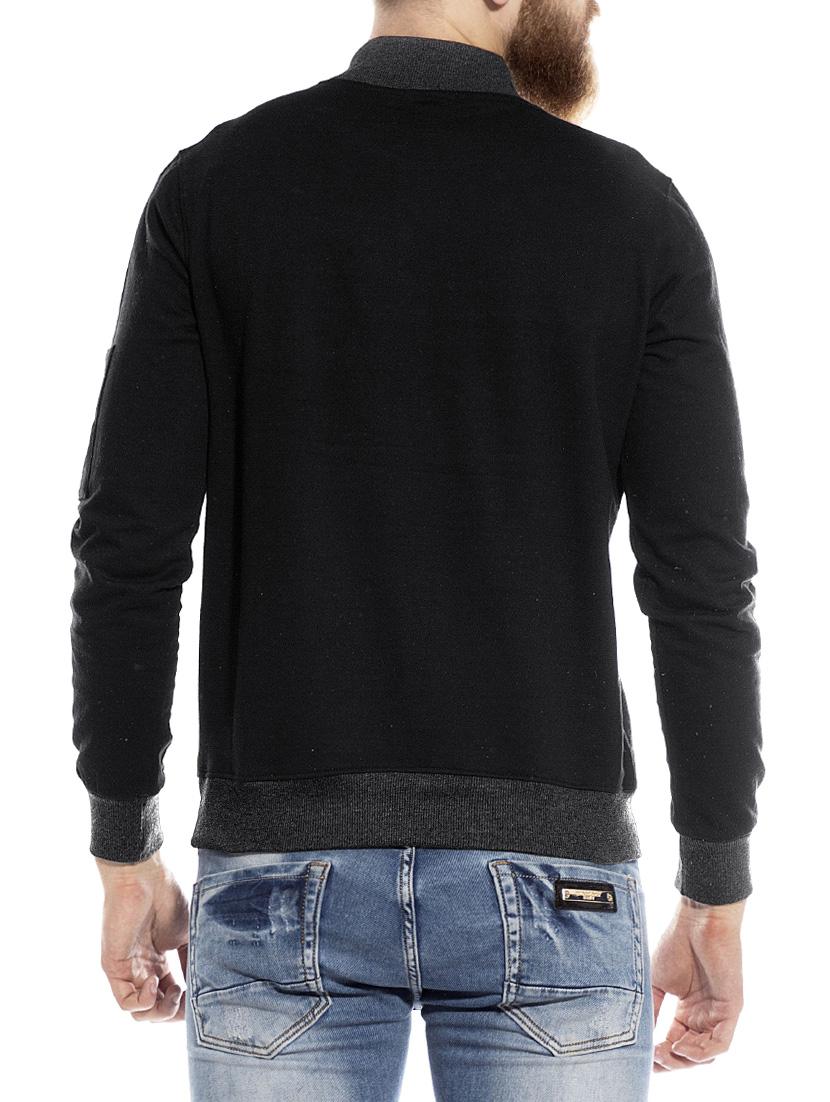 black cotton casual jacket - 14123823 - Zoom Image - 3