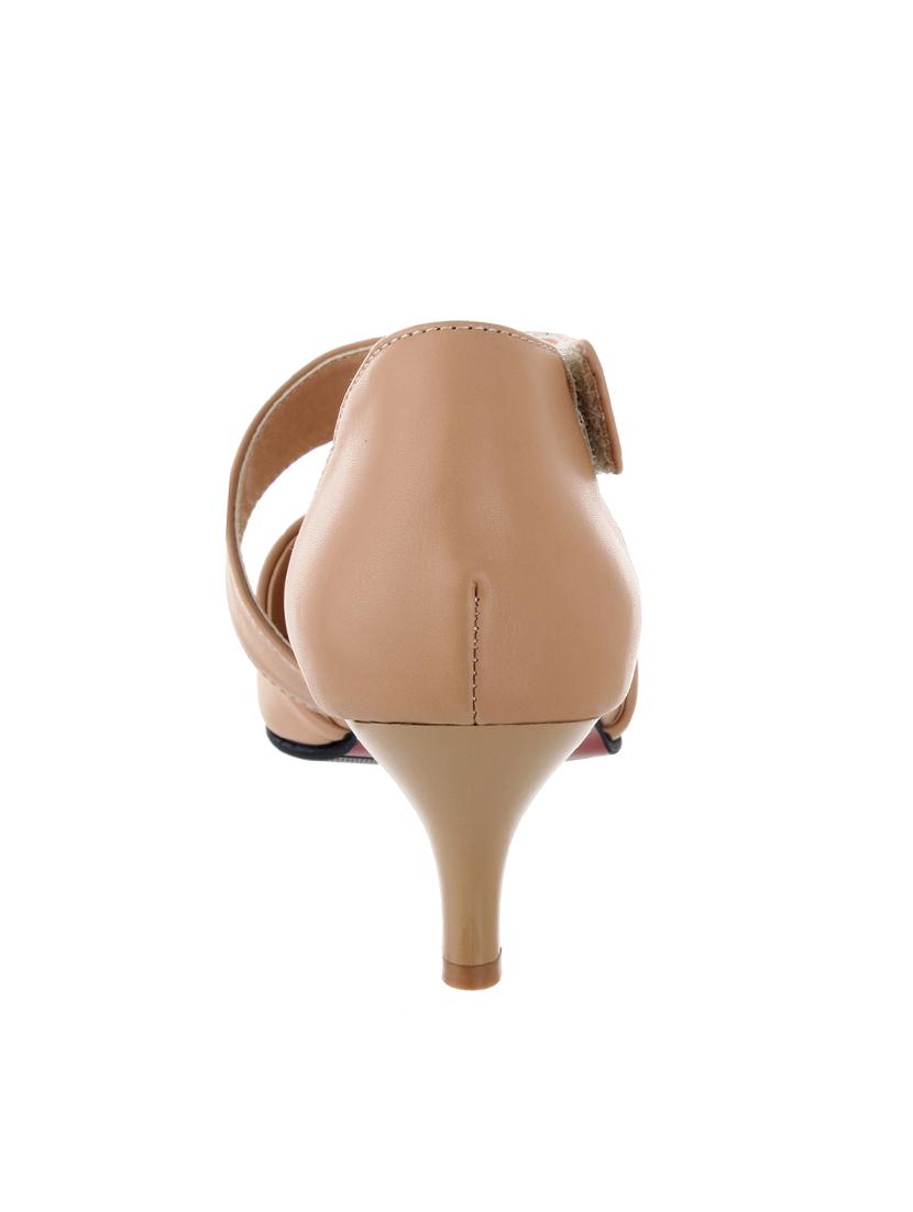 beige faux leather closed back sandals - 14126130 - Zoom Image - 3