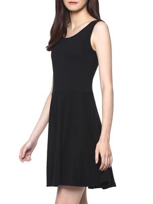 fit and flare scoop back dress - 14128808 - Standard Image - 3