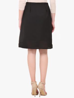black crepe pencil skirt - 14128827 - Standard Image - 3