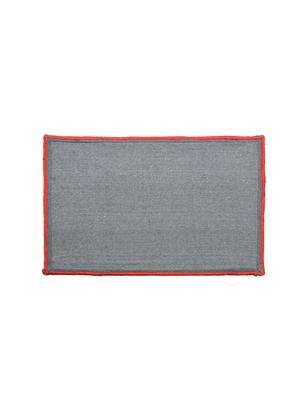 red polyester shaggy doormat - 14129056 - Standard Image - 3