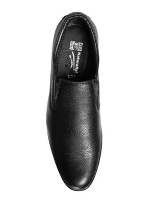 black leather formal slip on - 14131860 - Standard Image - 3