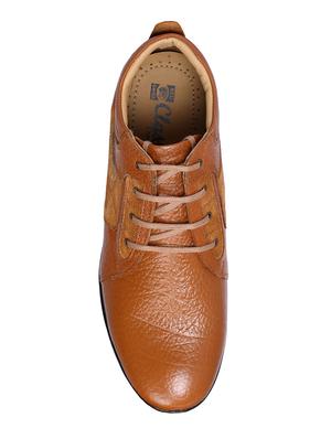 tan leather lace up shoe - 14131866 - Standard Image - 3