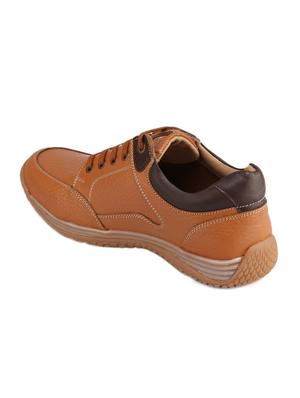 tan leather lace up shoe - 14131873 - Standard Image - 3
