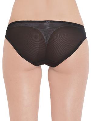 black polyester bikini panty - 14142713 - Standard Image - 3