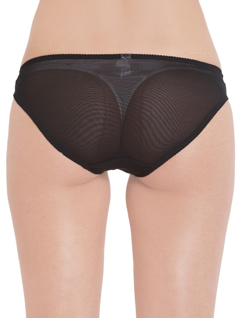 black polyester bikini panty - 14142713 - Zoom Image - 3