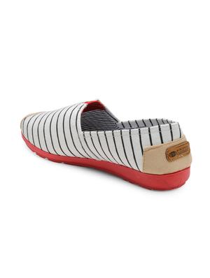 white canvas slip on casual shoes - 14152562 - Standard Image - 3