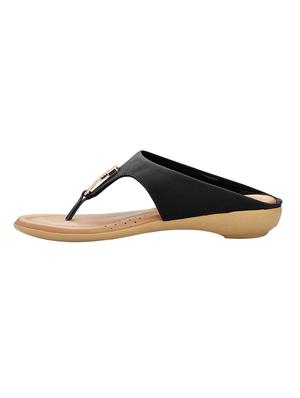 black pu slippers - 14154529 - Standard Image - 3