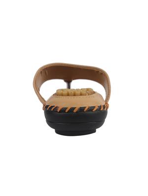beige synthetic slippers - 14155271 - Standard Image - 3