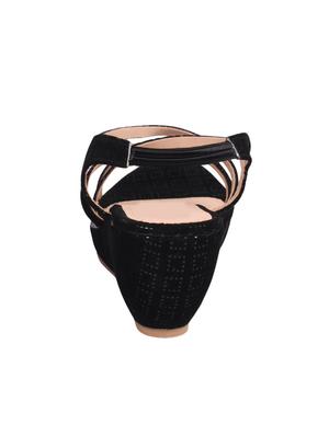 Aroom Women Black Wedges - 14159250 - Standard Image - 3