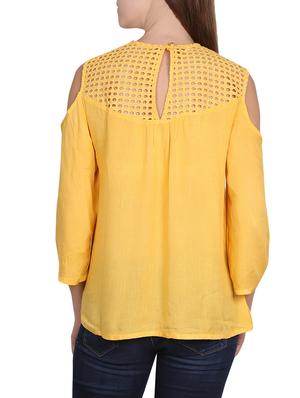 cold shoulder top - 14161947 - Standard Image - 3