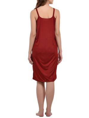 red satin sleepshirt - 14168470 - Standard Image - 3