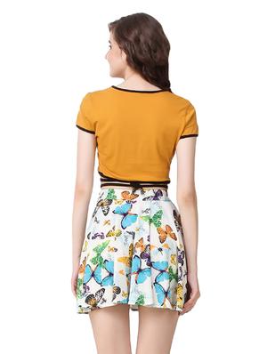 Criss cross tie back crop top - 14170903 - Standard Image - 3