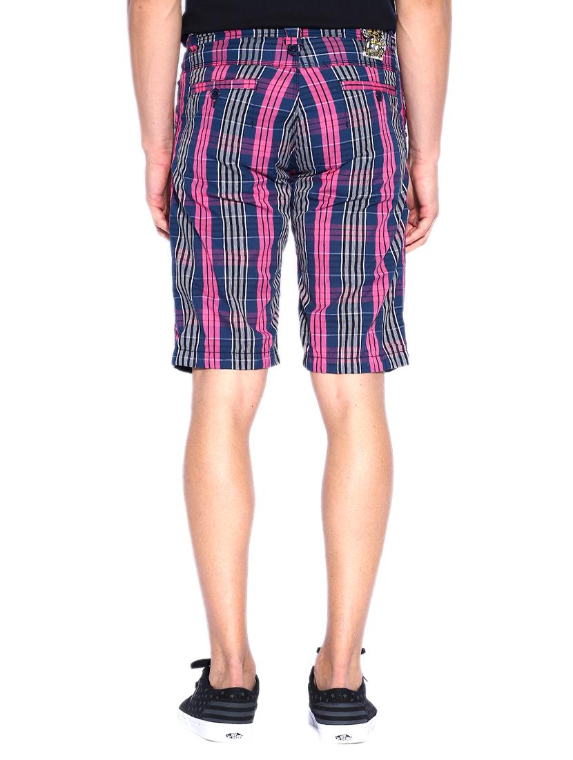 navy blue cotton shorts - 14171416 - Zoom Image - 3