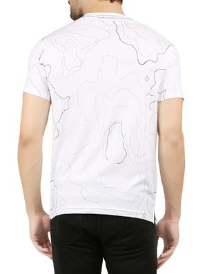 white all over print t-shirt - 14179490 - Standard Image - 3