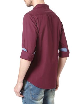 red cotton casual shirt - 14188754 - Standard Image - 3